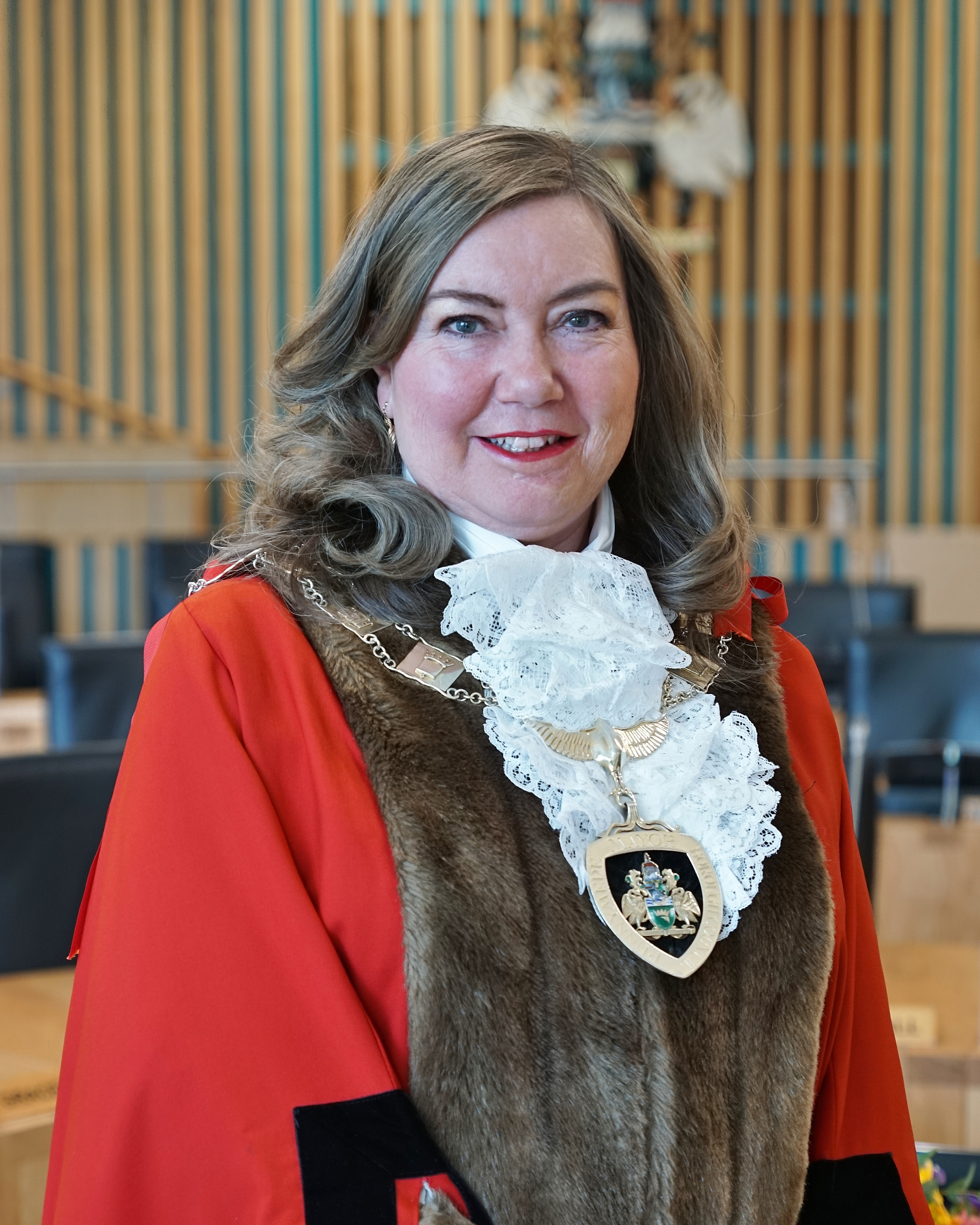 The Mayor of Runnymede for 2023-24,  Mayor Cllr Shannon Saise-Marshall
