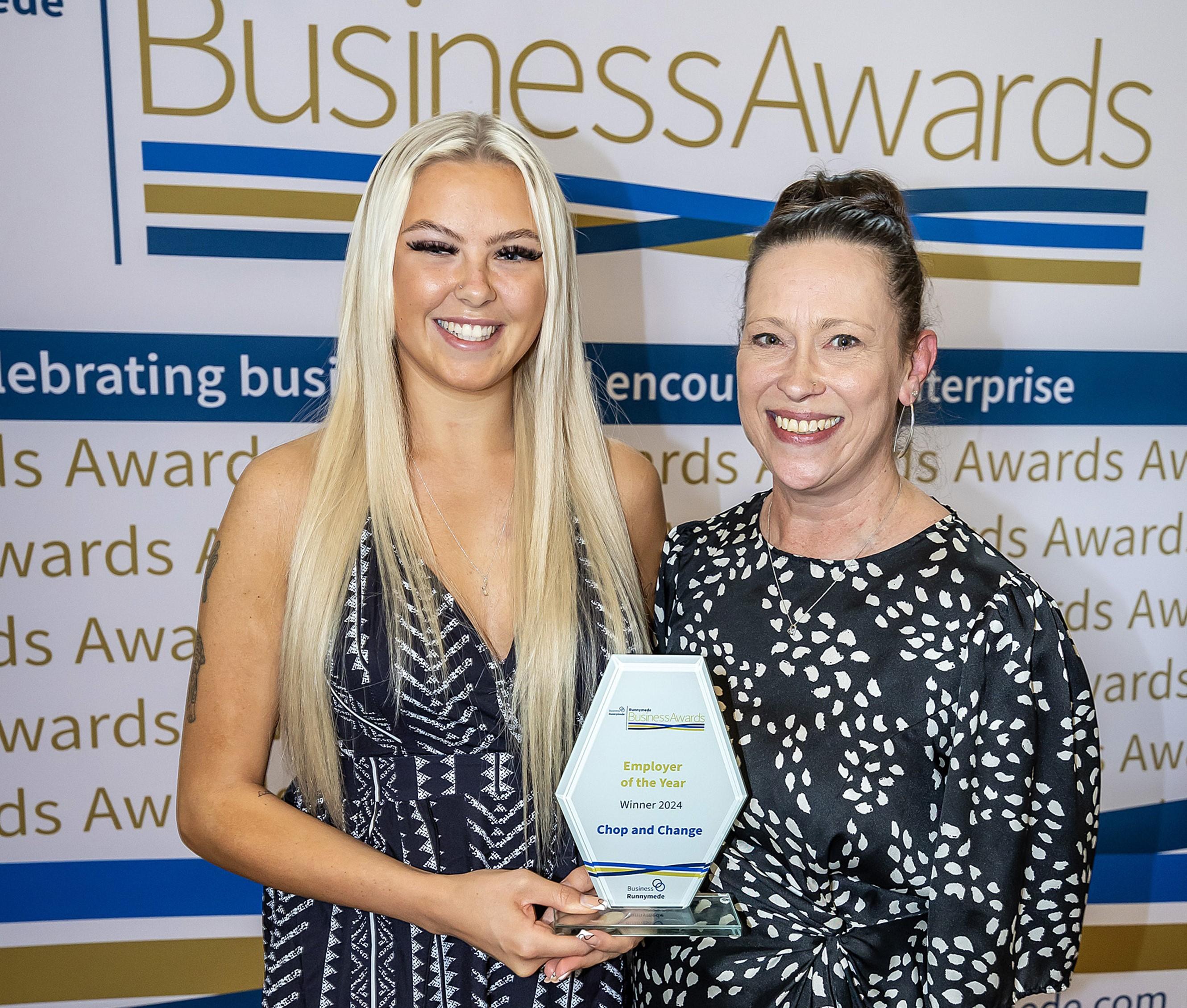 Chop and Change was named as Employer of the Year