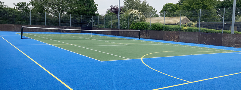 Tennis court at Chertsey Rec