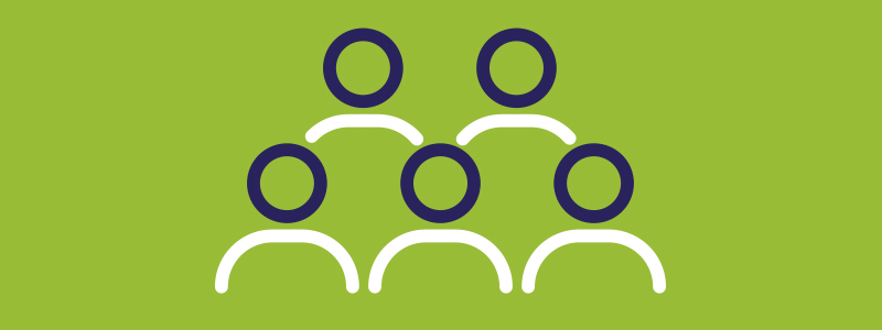 Drawing of a group of people