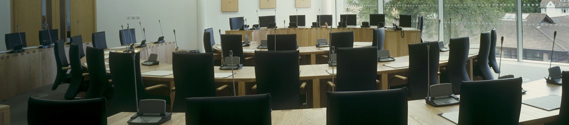 Council Chamber at Runnymede Borough Council