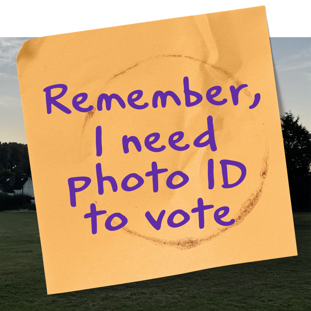 remember I need photo ID to vote