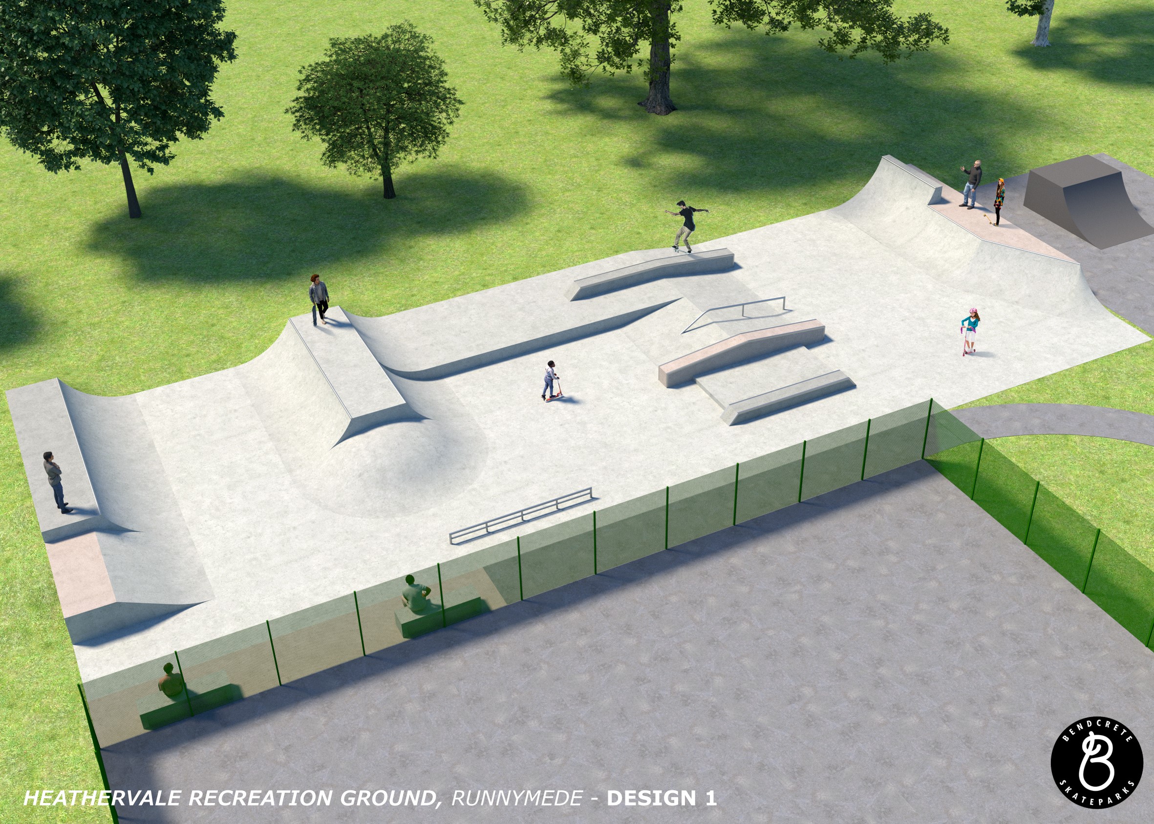 Heathervale skate park facilities design 1
