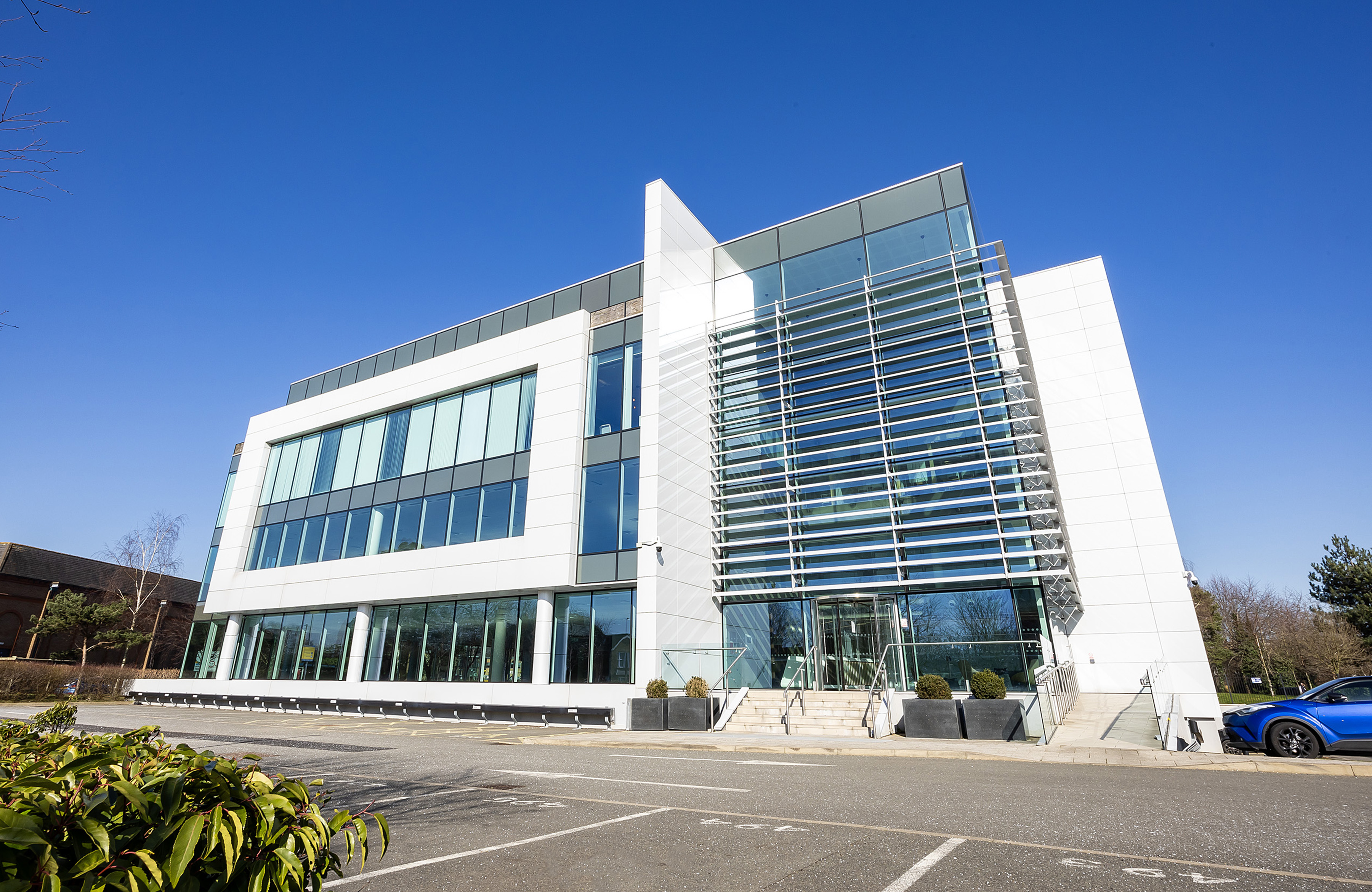 a modern building