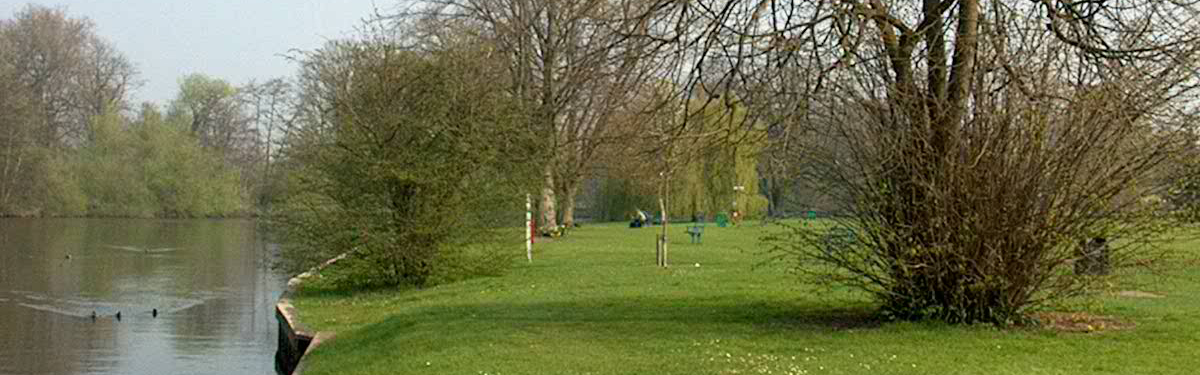 Runnymede Pleasure grounds river and open green space