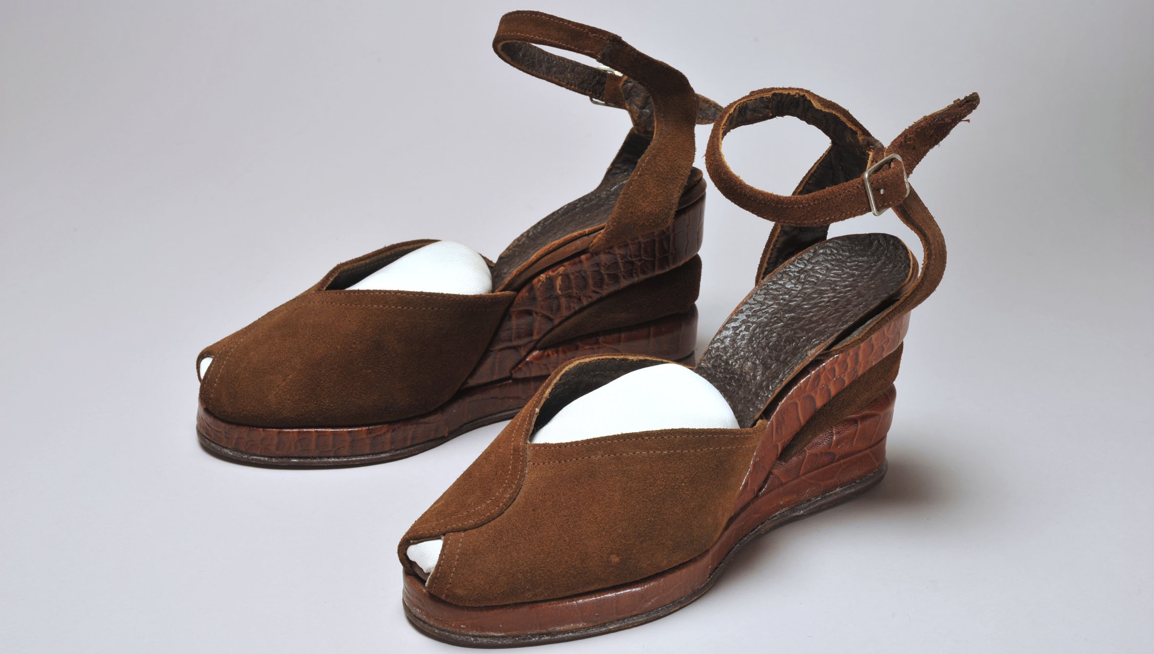 A pair of 1948 wedge heels