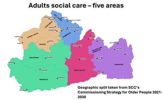 Surrey LGR adult social care quadrants