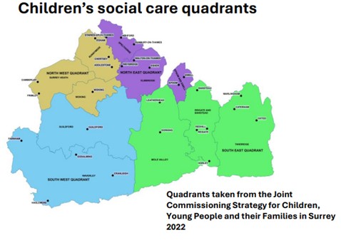 Surrey LGR childrens social care quadrants