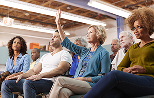 Group of tenants at a meeting