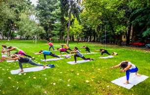 Pilates in the park