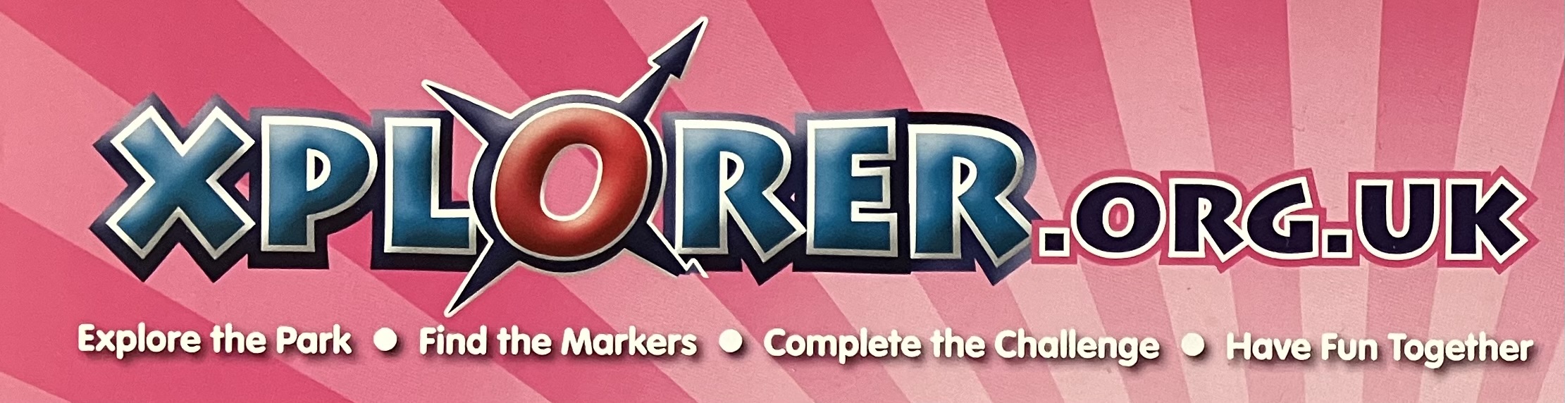 Xplorer find the park, find the markers, complete the challenge and have fun together