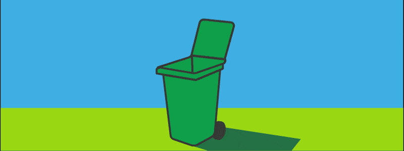 Animation to show what can go into the garden waste bin