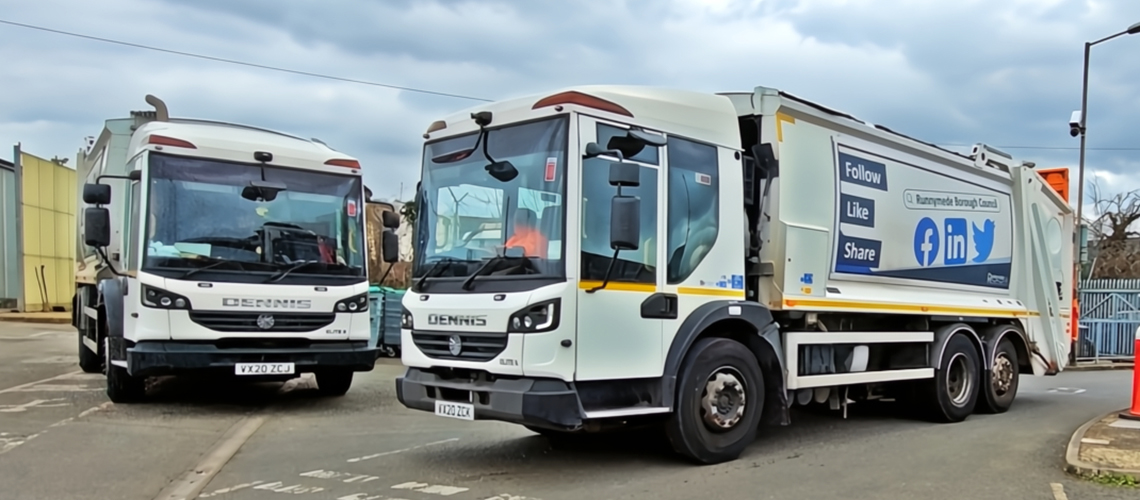 Runnymede Borough Council bin lorries
